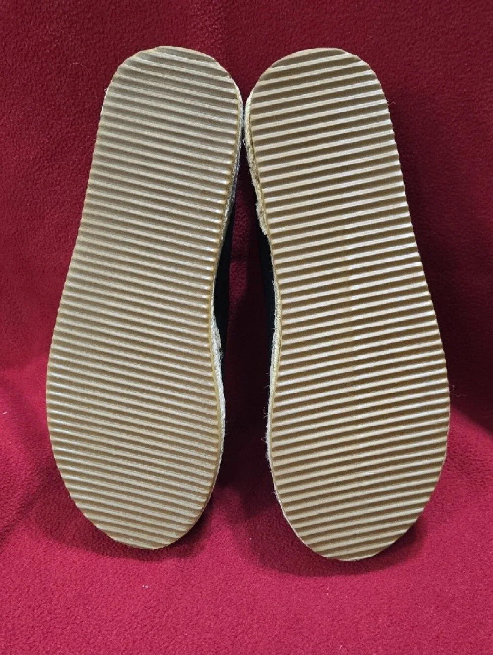 Black Slip-On Espadrille Platform Shoes